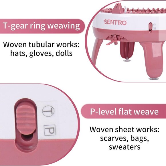 Knitting Machine, 40 Needle Knitting Machine with Wool Yarn and Accessories - Picture 2 of 5
